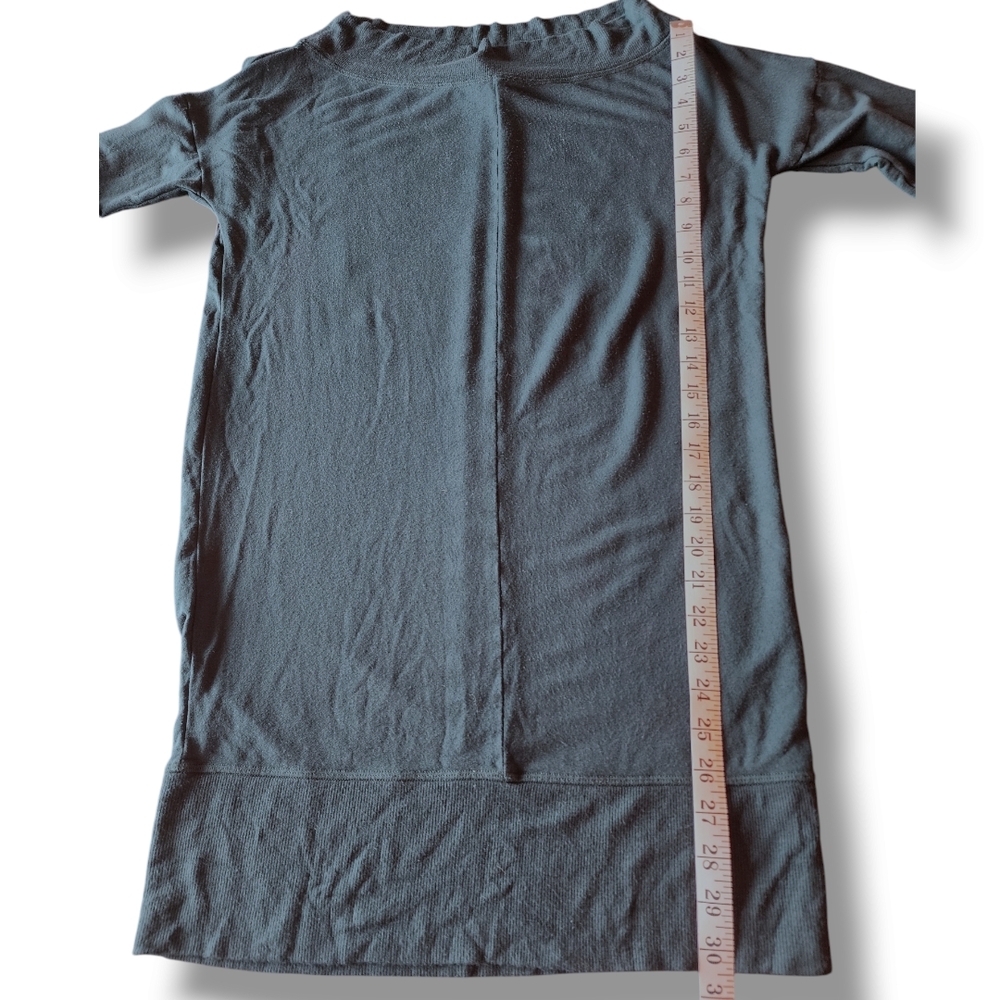 Athleta Studio Barre Teal Long Sleeve Dress  S - Picture 8 of 12